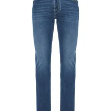 Джинсы с нашивкой-логотипом