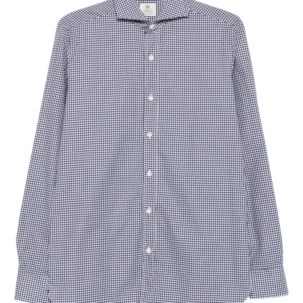 рубашка в клетку гингем