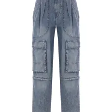 джинсы карго со складками джинсы карго со складками