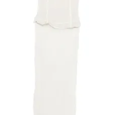 Платье без бретелей со складками