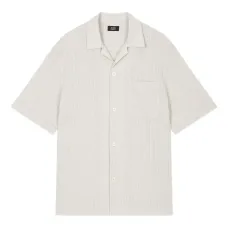Плиссированная рубашка с короткими рукавами