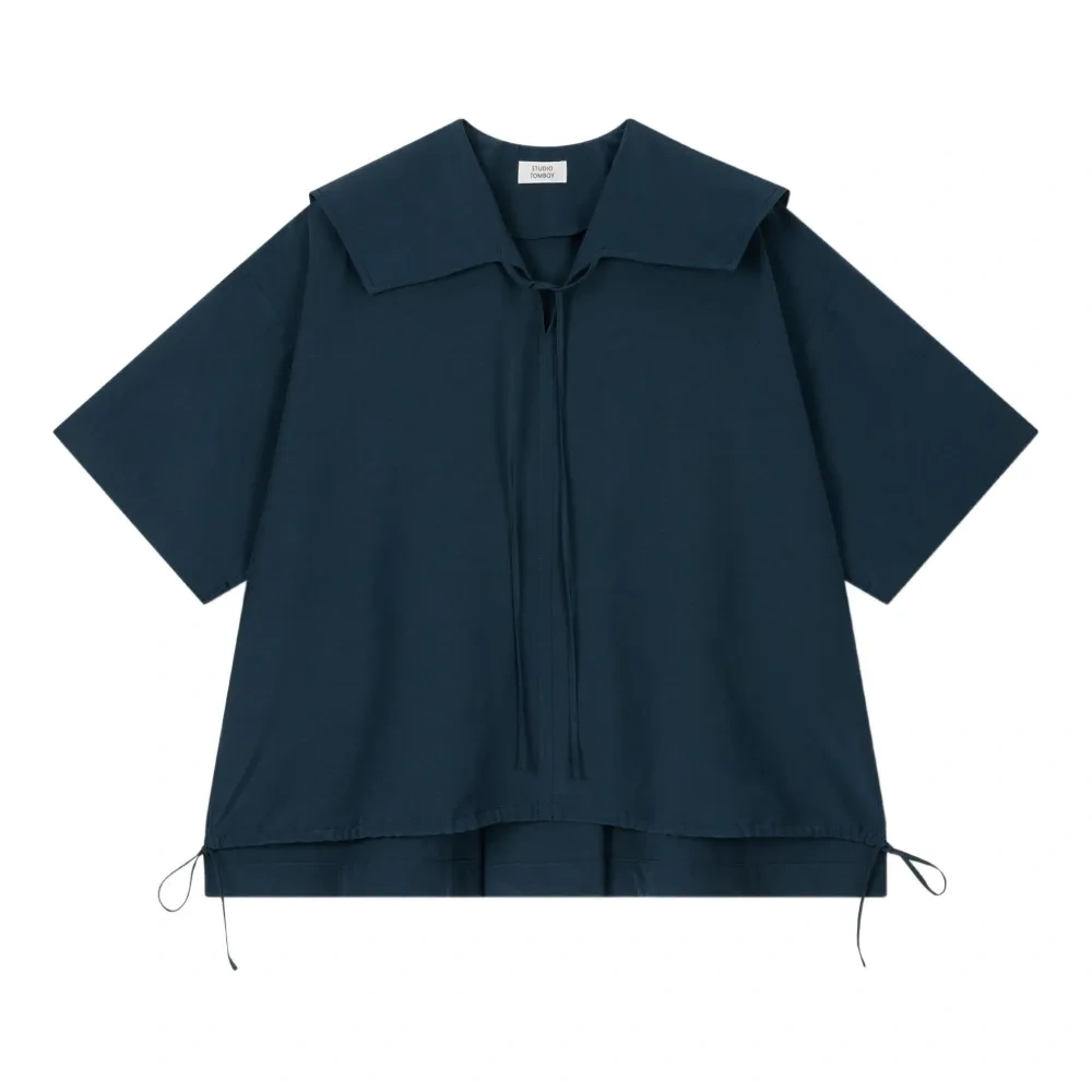 Блузка с матросским воротником