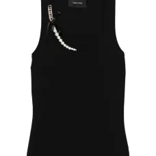 декорированный топ без рукавов