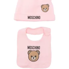 комплект из шапки и нагрудника с принтом