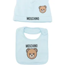 комплект из шапки и нагрудника с принтом Teddy Bear