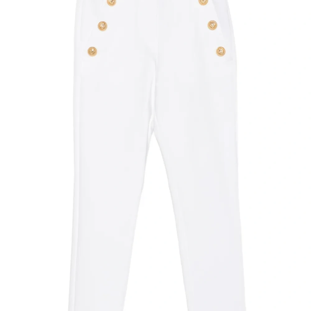 брюки с декоративными пуговицами