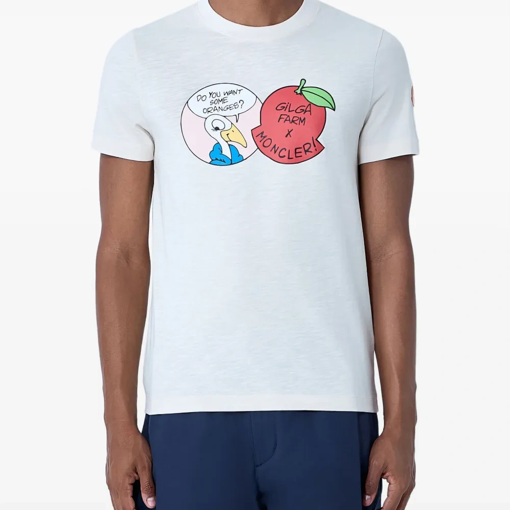 Футболка с логотипом и круглым вырезом