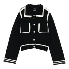 шерстяной кардиган в рубчик шерстяной кардиган в рубчик