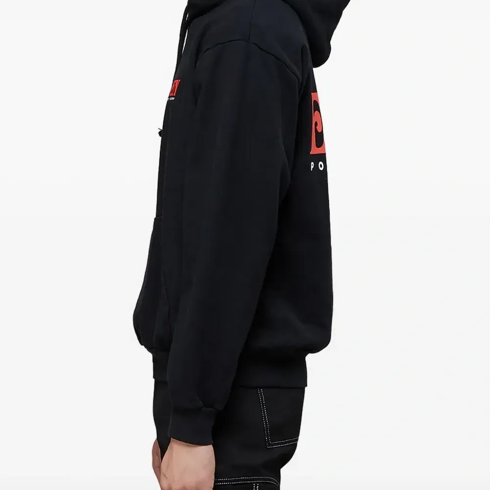 Худи с логотипом и кулиской