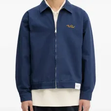 куртка на молнии с вышивкой