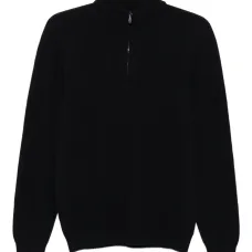 свитер на молнии с высоким воротником свитер на молнии с высоким воротником