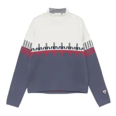 Свитер с высоким воротником и узором