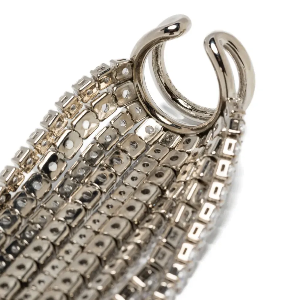 Серьга-кафф с кристаллами