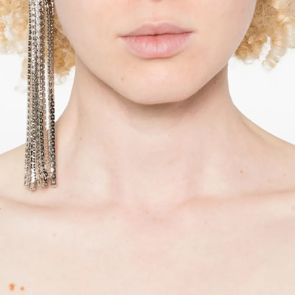 Серьга-кафф с кристаллами