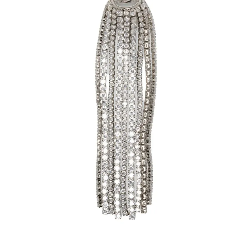 Серьга-кафф с кристаллами