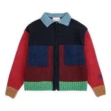 Кардиган на молнии с цветными блоками