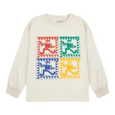 Лонгслив с геометрическим принтом