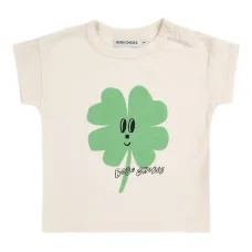 Футболка с принтом в виде четырехлистного клевера