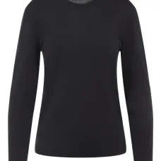 топ в рубчик с круглым вырезом