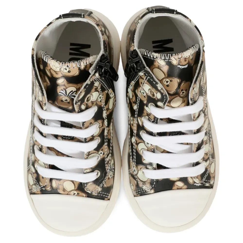 высокие кеды с принтом