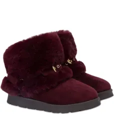 Ботинки с меховой отделкой