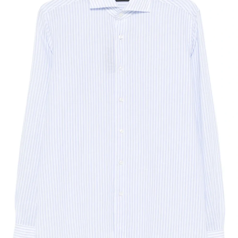 Полосатая рубашка с длинными рукавами