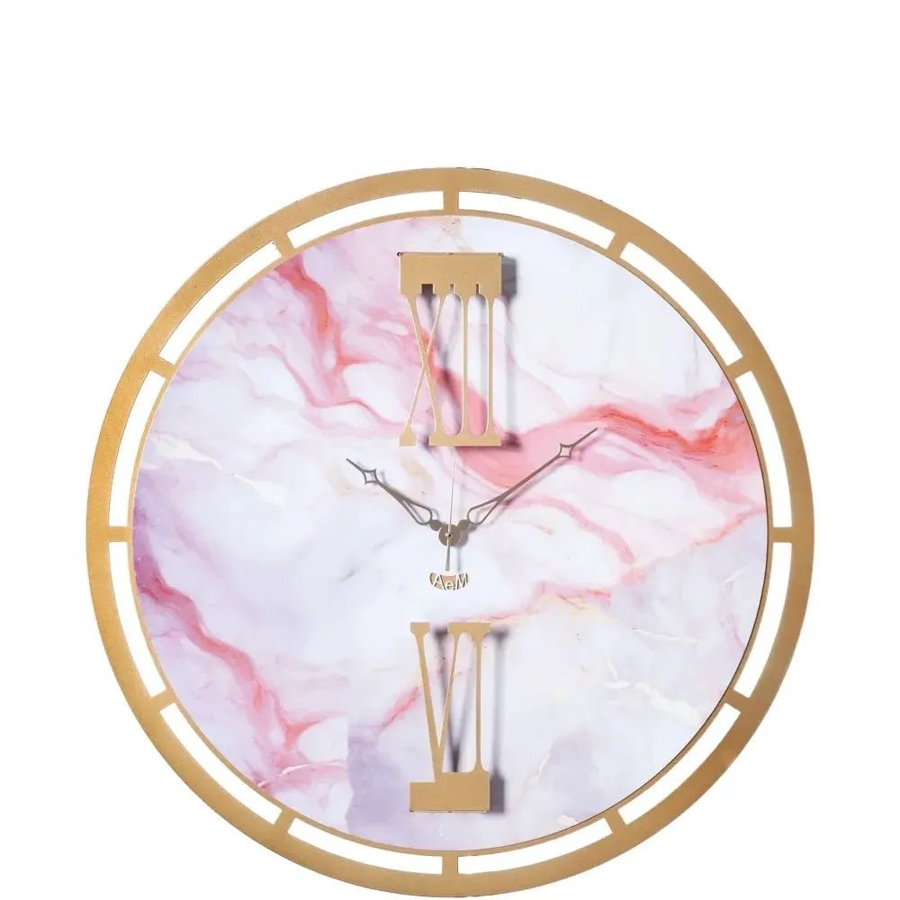 Мраморные часы с римскими цифрами (63 см)
