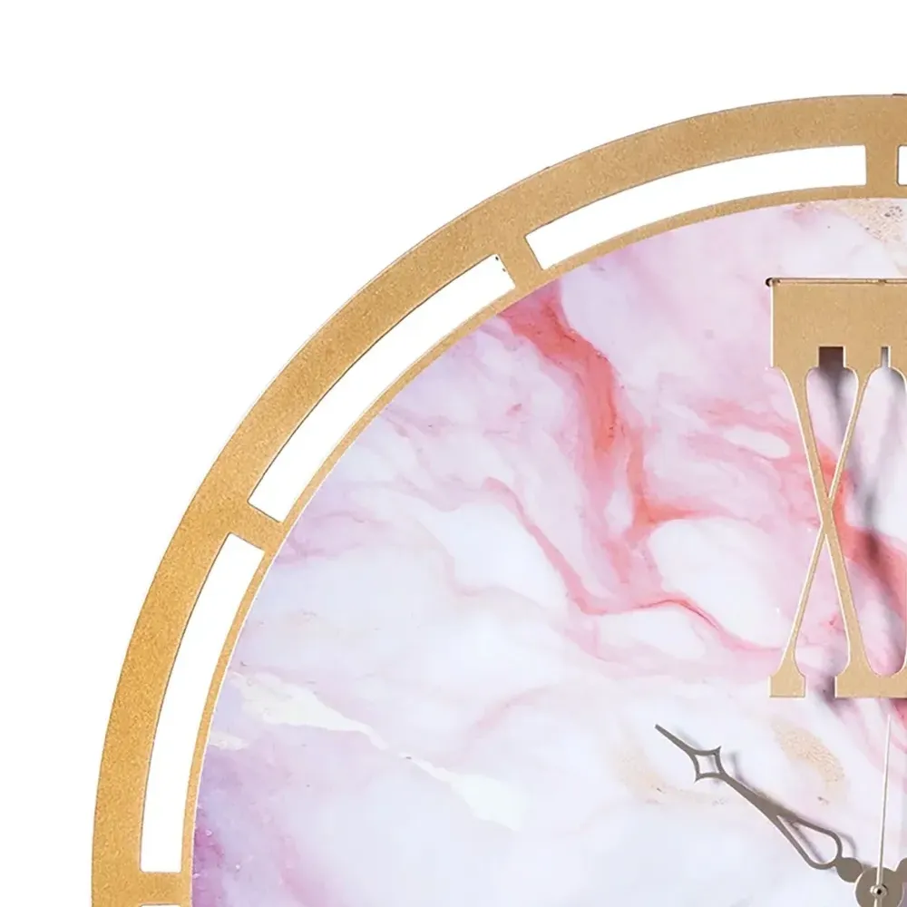 Мраморные часы с римскими цифрами (63 см)