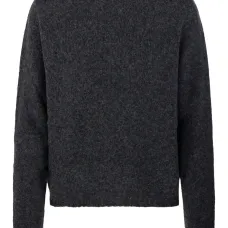 свитер с круглым вырезом