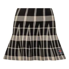 клетчатая юбка со складками