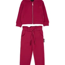 спортивный костюм с вышитым логотипом