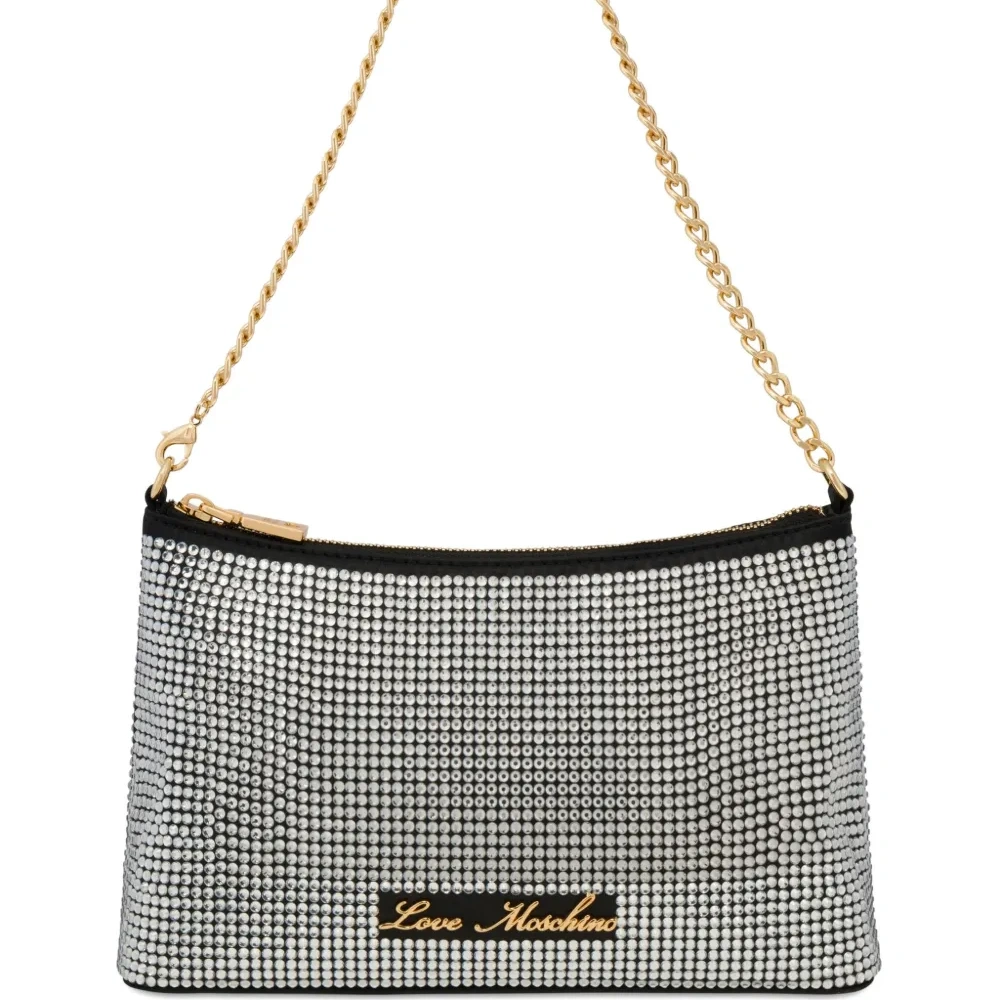 Сумка на плечо с кристаллами