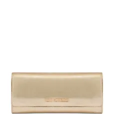 Сумка с эффектом металлик и цепочкой