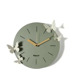 Настенные часы с бабочкой Настенные часы с бабочкой