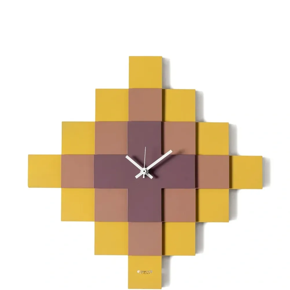 Настенные часы с геометричным узором (35 x 35 см) Настенные часы с геометричным узором (35 x 35 см)