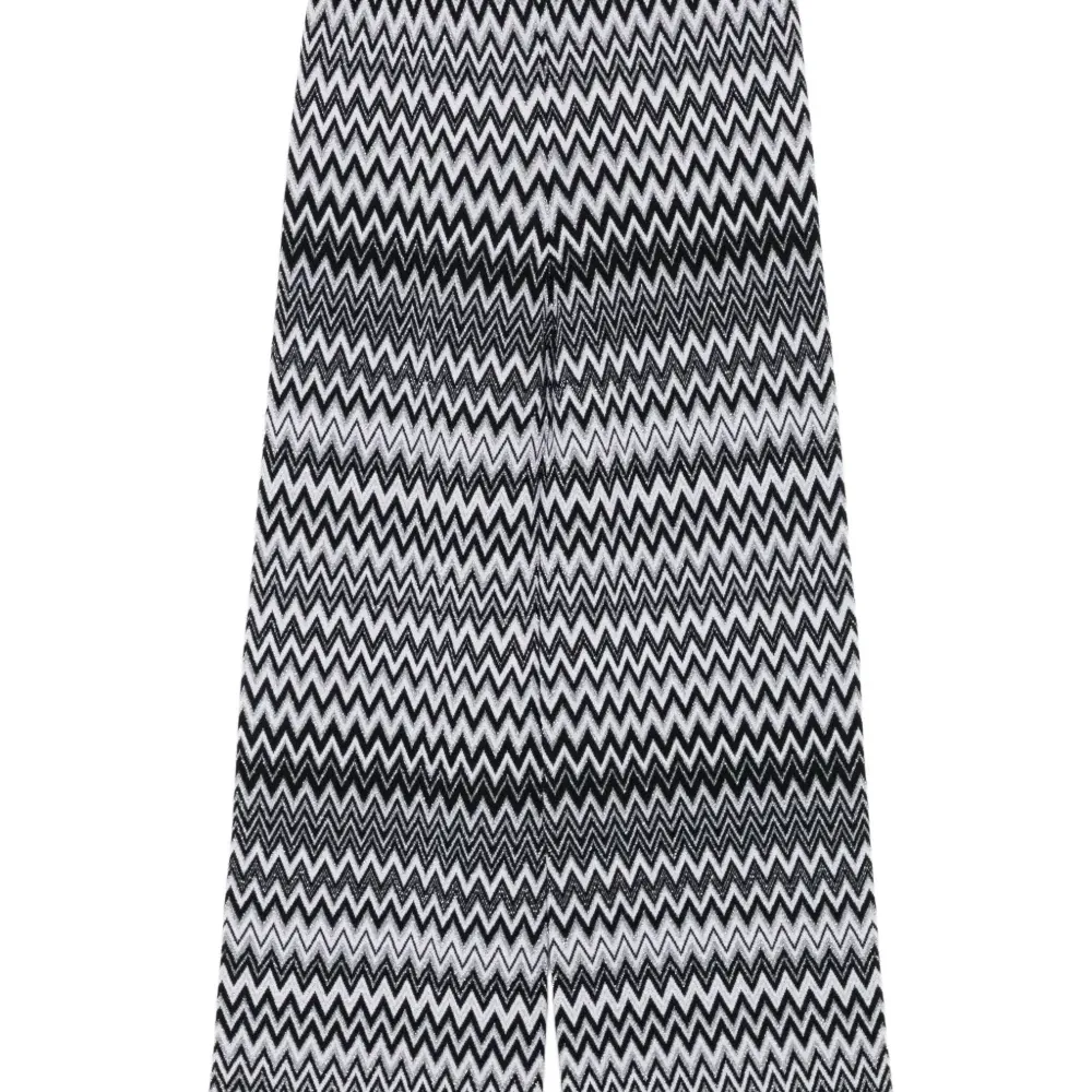 Брюки с узором зигзаг