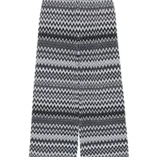 Брюки с узором зигзаг