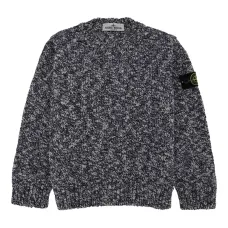 Меланжевый свитер с круглым вырезом Меланжевый свитер с круглым вырезом