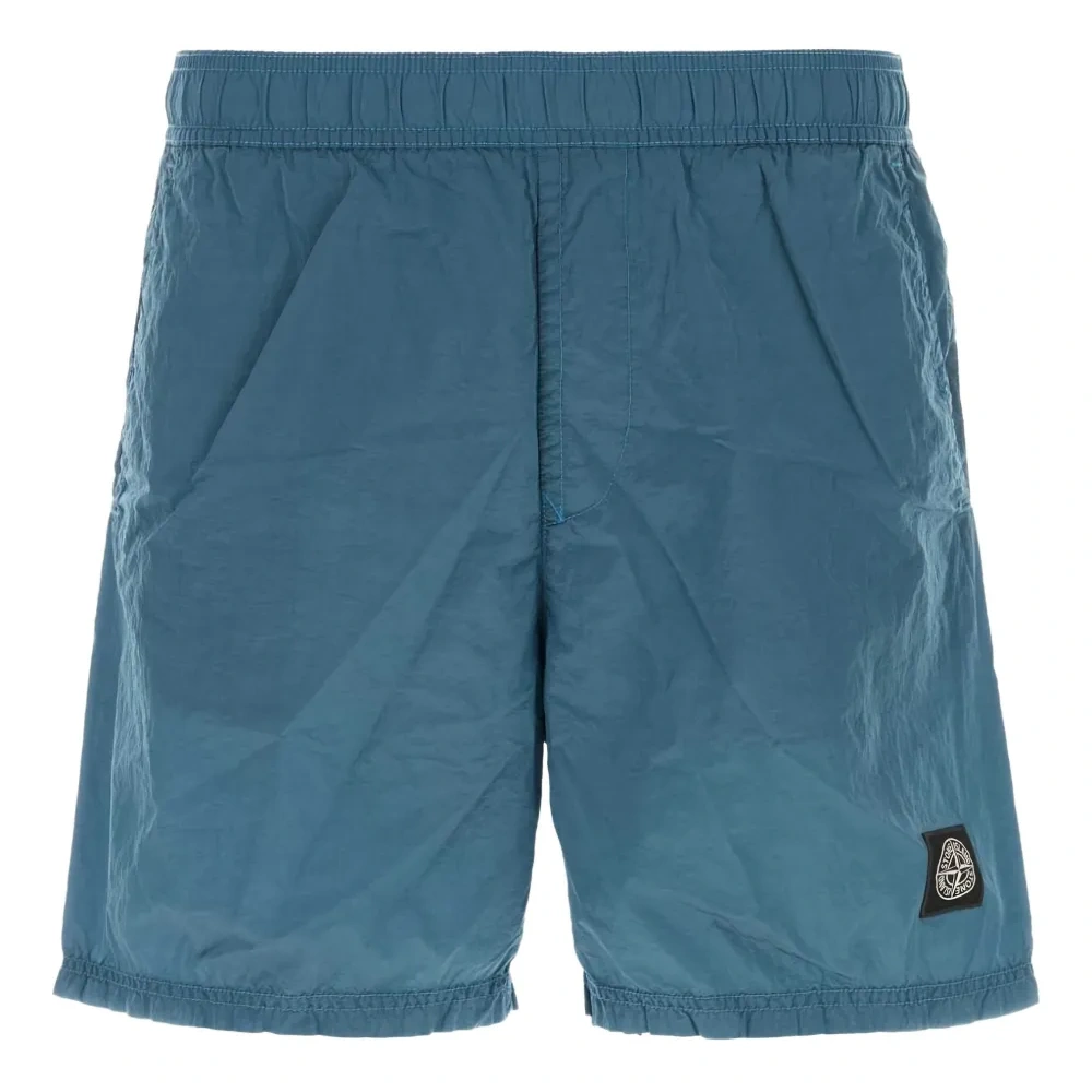 Плавки-шорты с нашивкой-логотипом