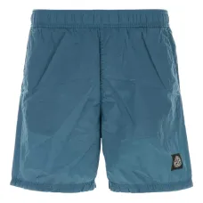 Плавки-шорты с нашивкой-логотипом