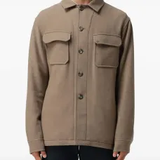 Куртка-рубашка на пуговицах с карманами