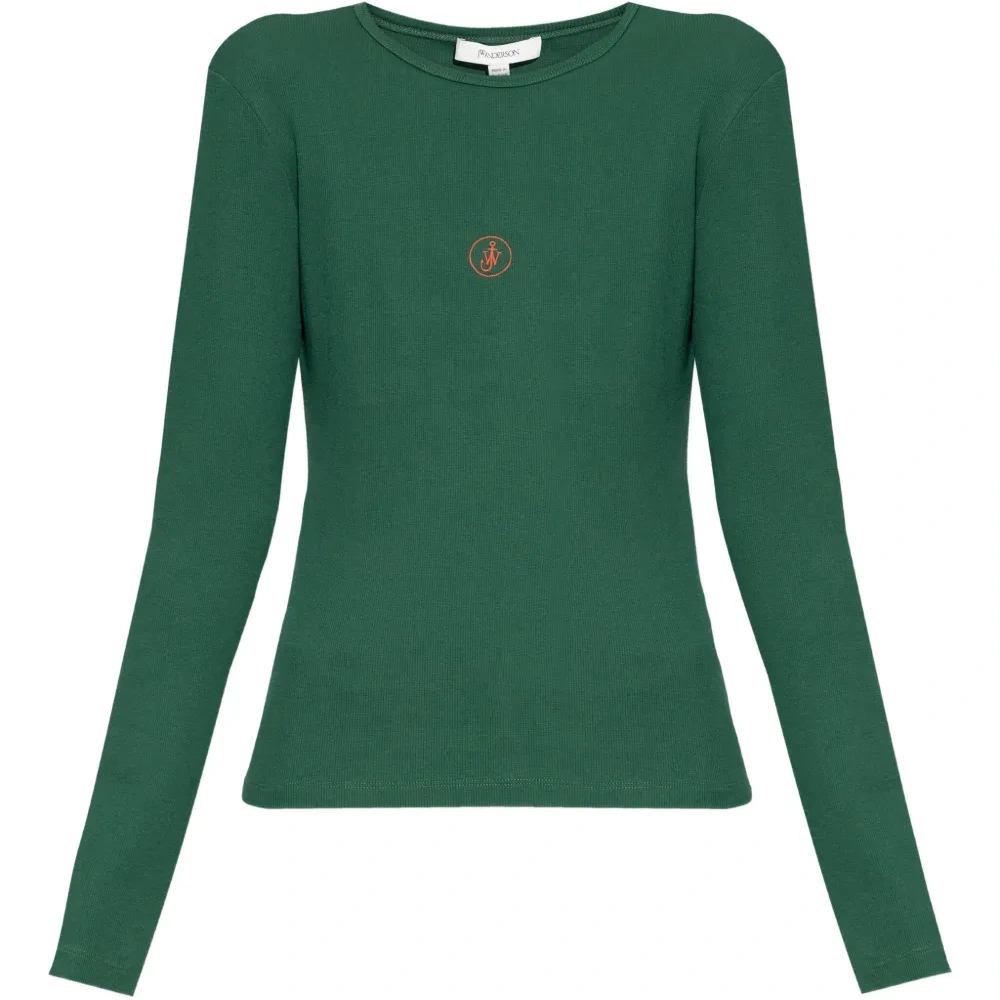 топ в рубчик с вышитым логотипом