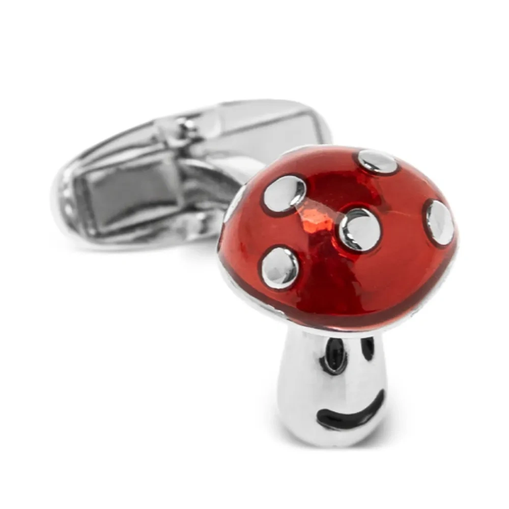 Запонки в форме грибов