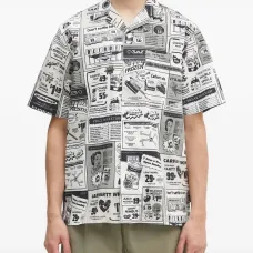 рубашка с короткими рукавами и принтом