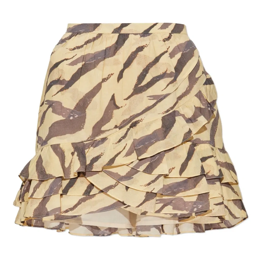 юбка мини Dauna с оборками и тигровым принтом юбка мини Dauna с оборками и тигровым принтом