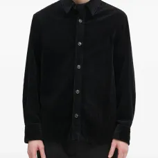 вельветовая рубашка с длинными рукавами