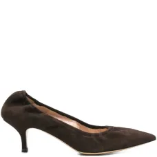 Туфли-лодочки на низком каблуке с заострённым носком