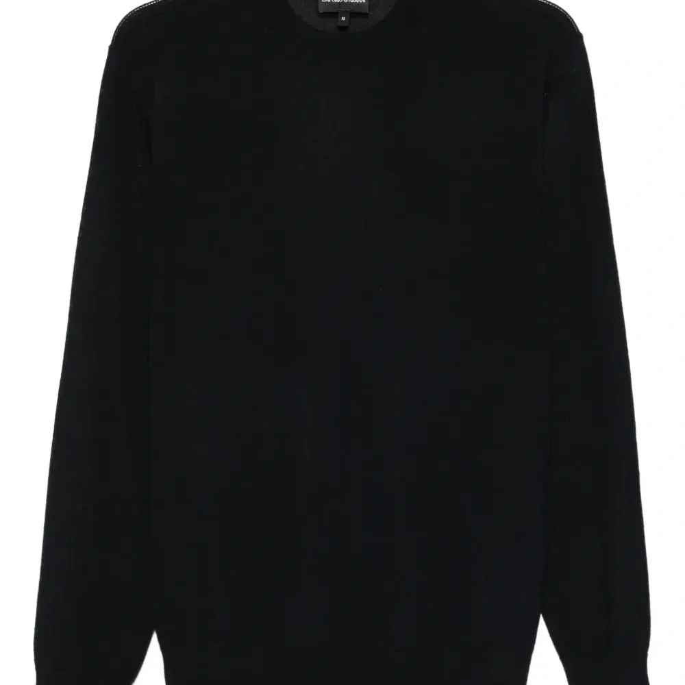 Шерстяной свитер с круглым вырезом