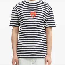 декорированная футболка в полоску