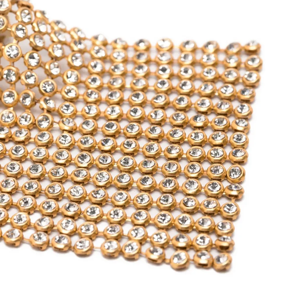 Серьги-клипсы Frizz с кристаллами и искусственным жемчугом